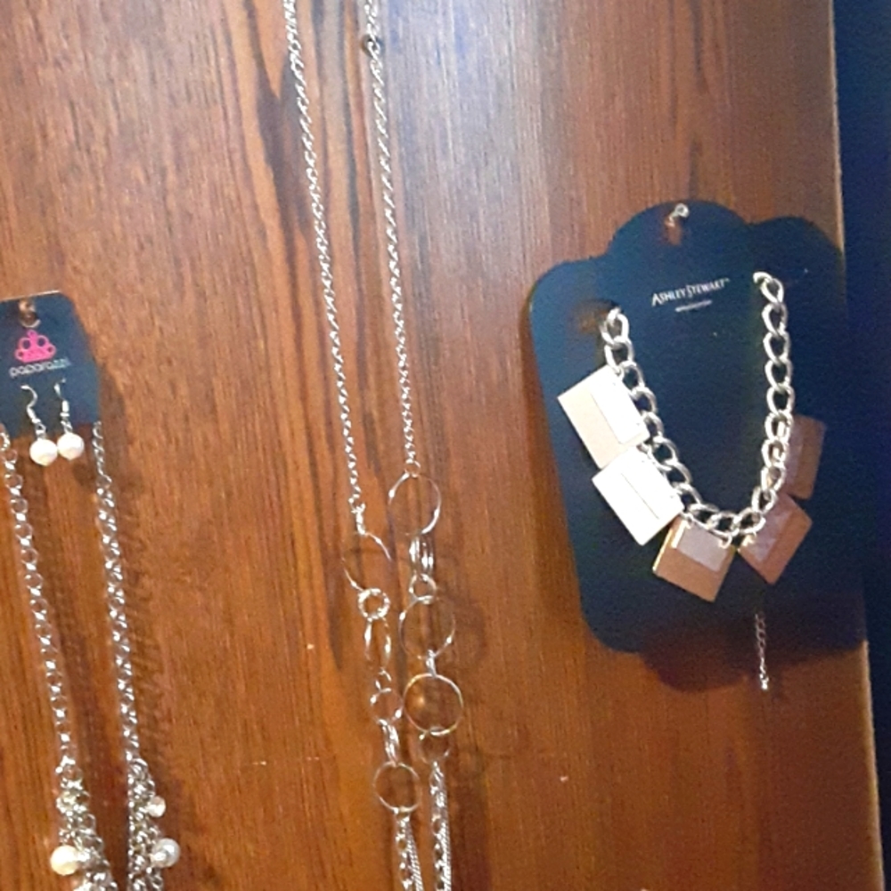 Gold and silver link necklace